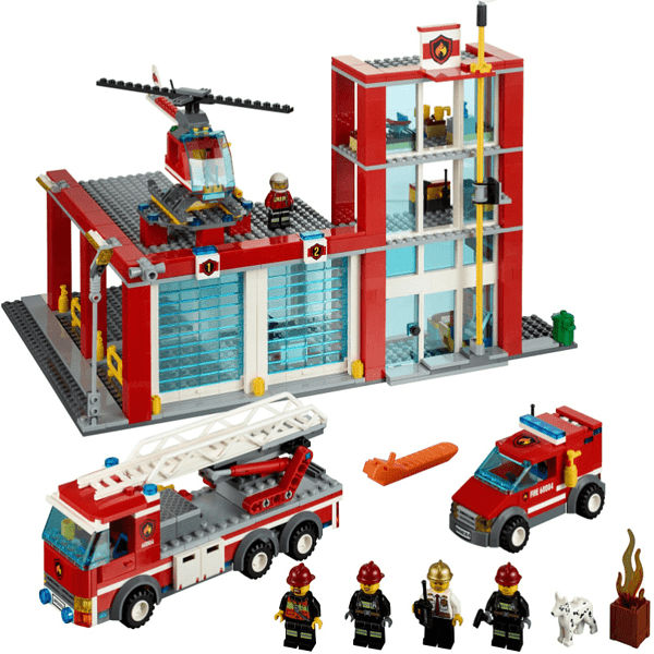 LEGO Huren - 60004 - Fire Station